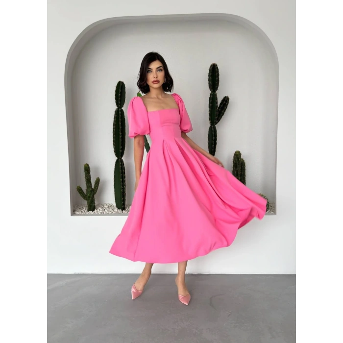 Benjamin Çan Etekli Midi Boy Elbise