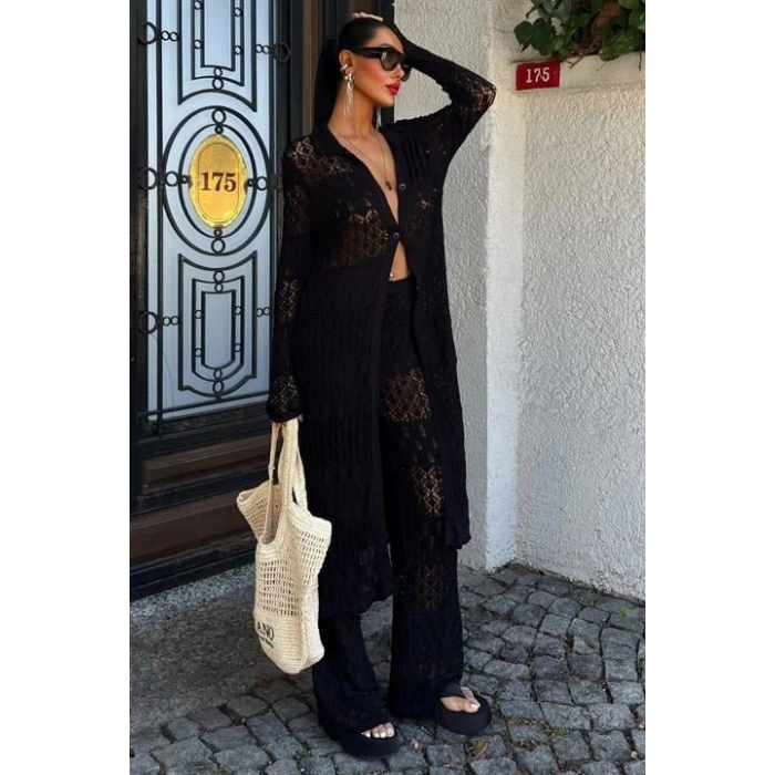 Bridget Ajurlu Uzun Hırka Takım 9881