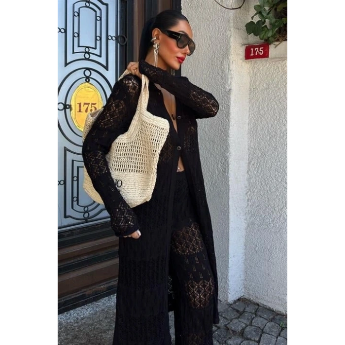 Bridget Ajurlu Uzun Hırka Takım 9881