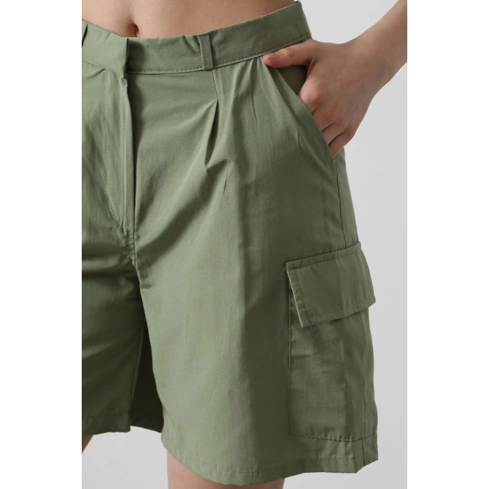 Cargo Cepli Şort - Haki