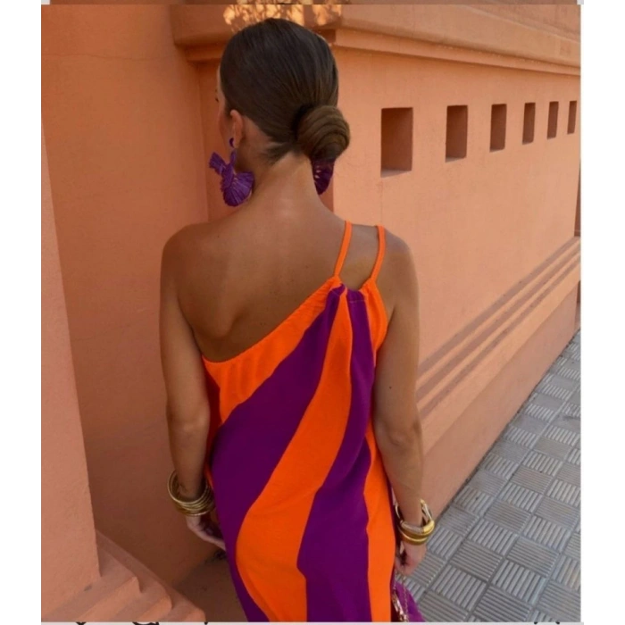 ÇİFT RENKLİ ELBİSE