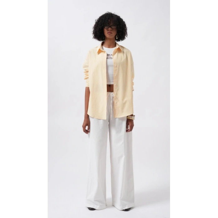 Çizgili Basic Gömlek