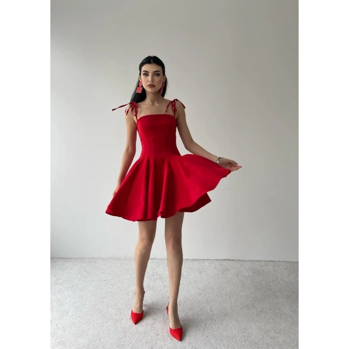 Clara Askılı Mini Elbise