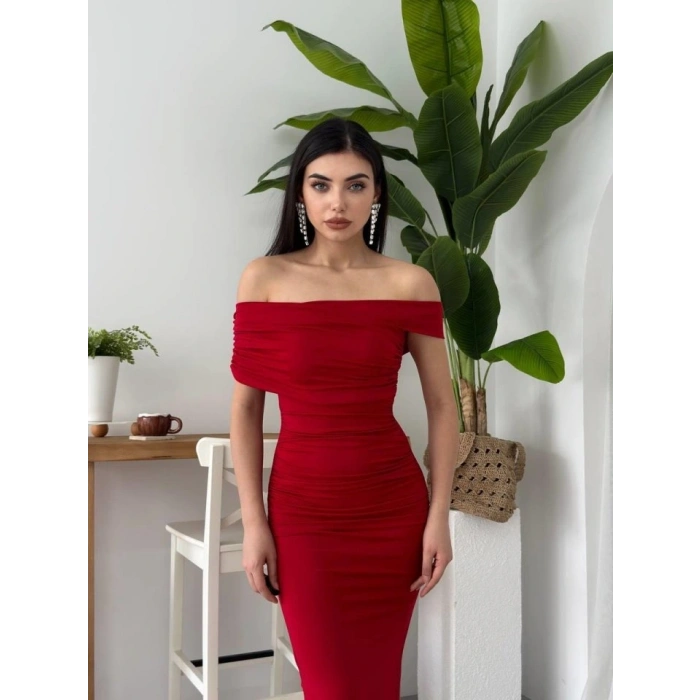 Dron Straplez Elbise