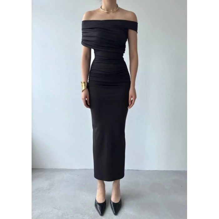 Dron Straplez Elbise