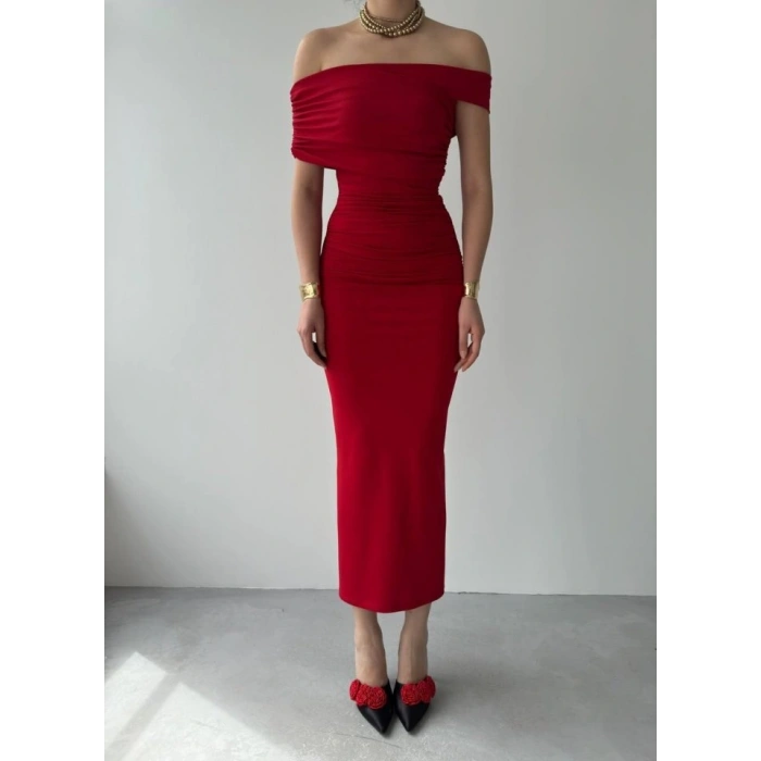 Dron Straplez Elbise