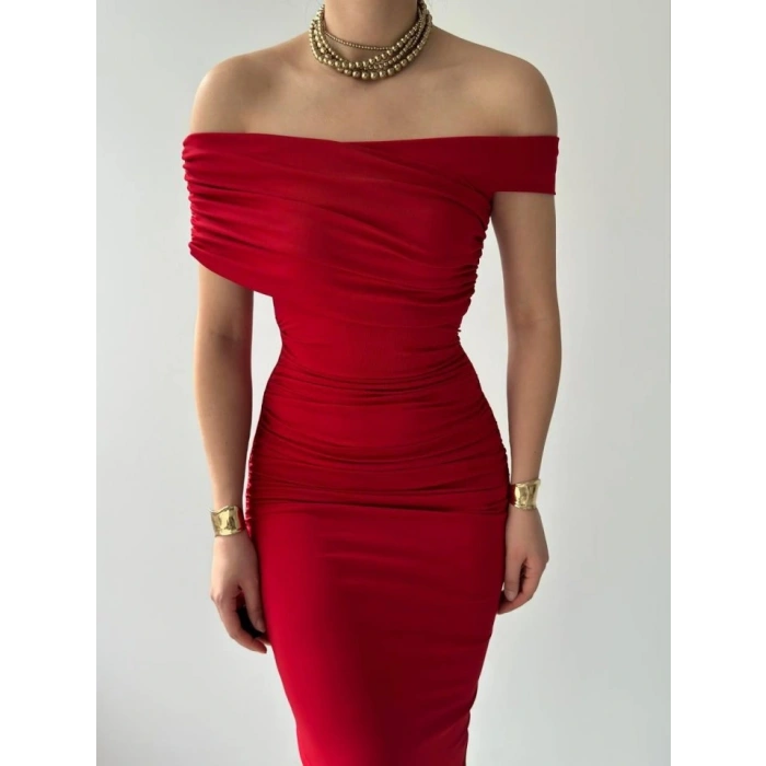 Dron Straplez Elbise