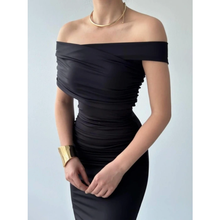 Dron Straplez Elbise