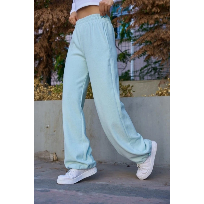 Düz Lastikli Eşofman - Mint Yeşili