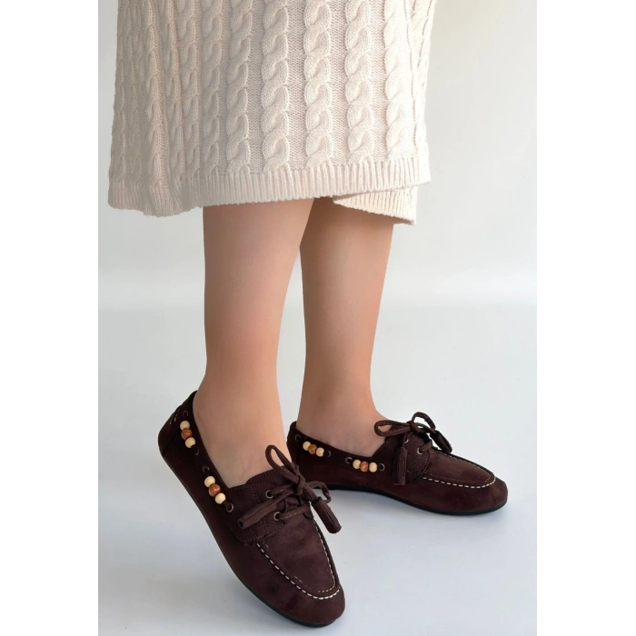 Elora Kahve Süet Babet