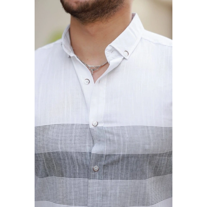 Erkek Desenli Kısa Kollu Gömlek