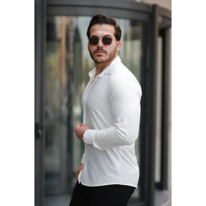 Erkek Fitilli Uzun Kollu Gömlek