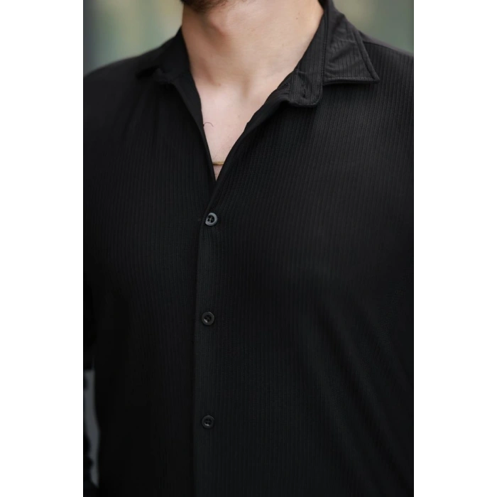 Erkek Fitilli Uzun Kollu Gömlek