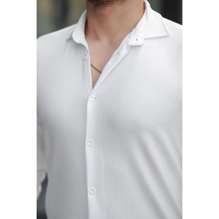Erkek Fitilli Uzun Kollu Gömlek