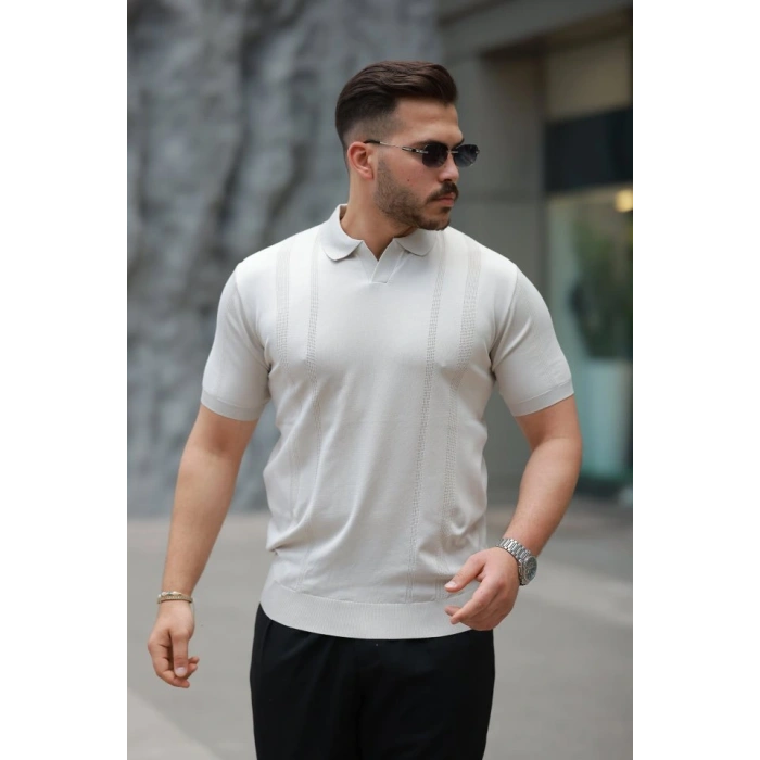 Erkek Hemşire Yaka Kısa Kollu Tişört