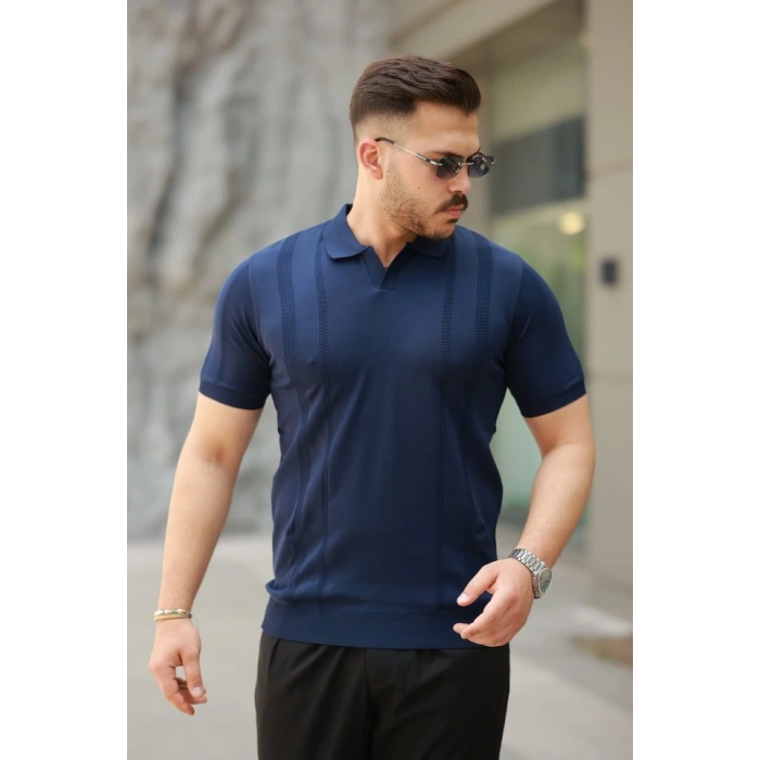 Erkek Hemşire Yaka Kısa Kollu Tişört