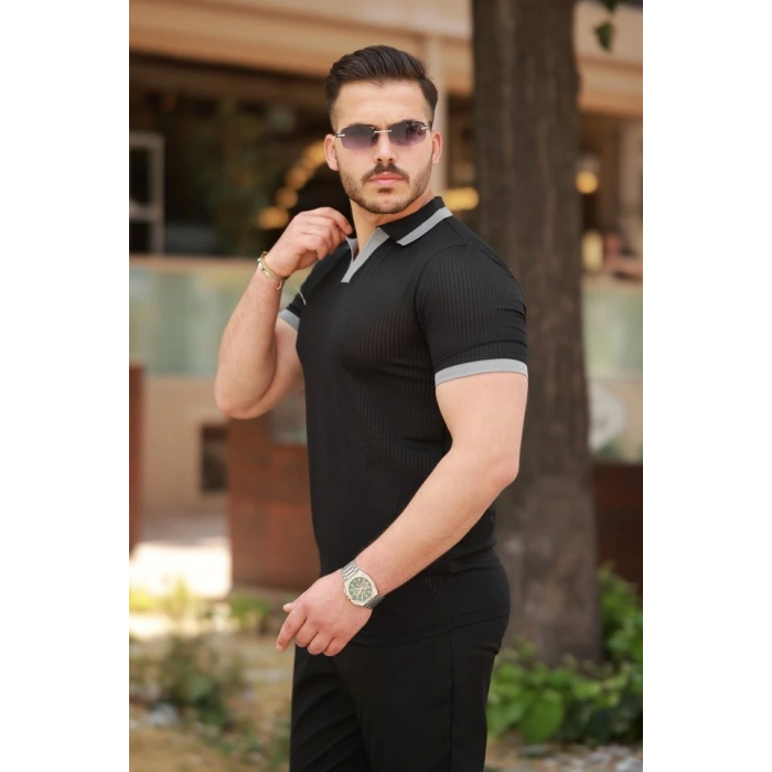 Erkek Hemşire Yaka Kısa Kollu Tişört