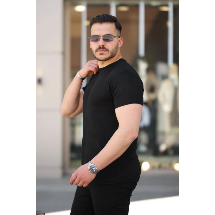 Erkek Mini Jakarlı Kısa Kollu T-shirt