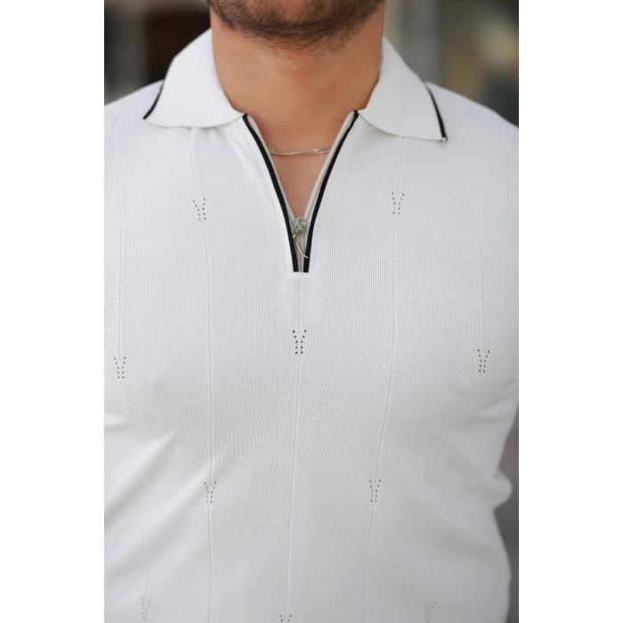 Erkek Yakalı Kısa Kollu T-shirt