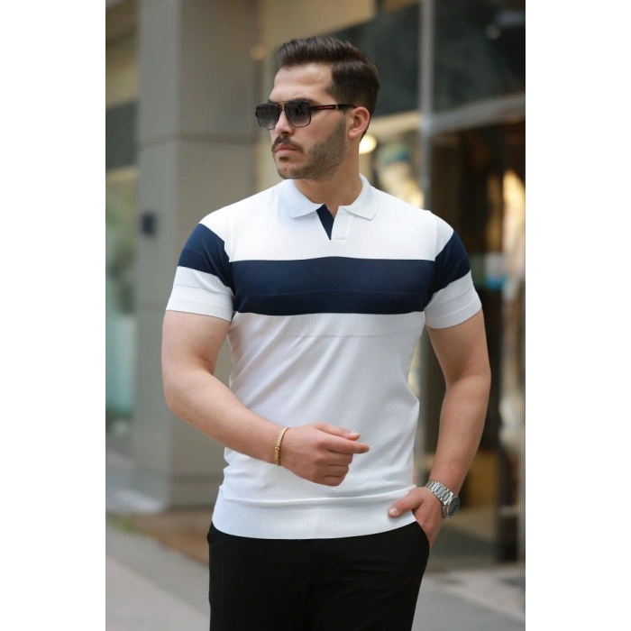 Erkek Yakalı Kısa Kollu Tişört