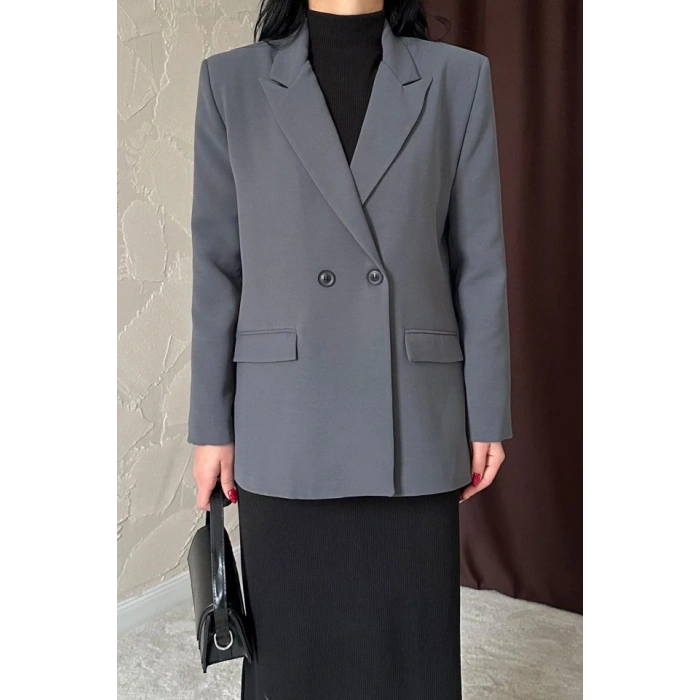 Füme Blazer Ceket