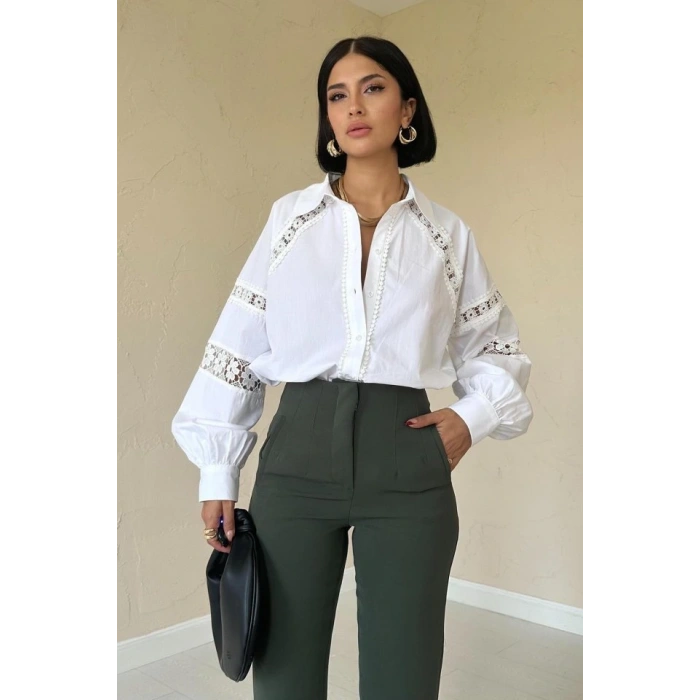 Haki Pensli Ve Dar Paça Pantolon