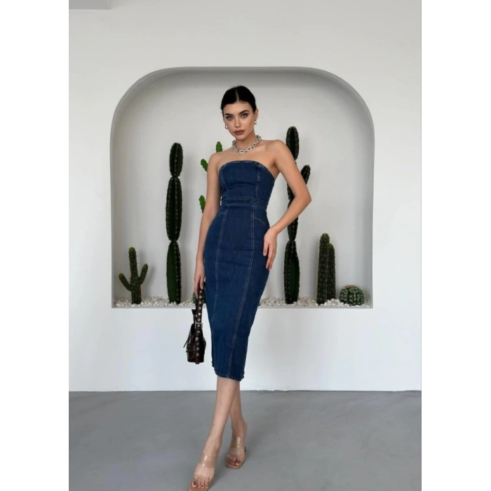 Izer Straplez Elbise