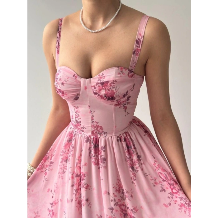 Jame Askılı Elbise