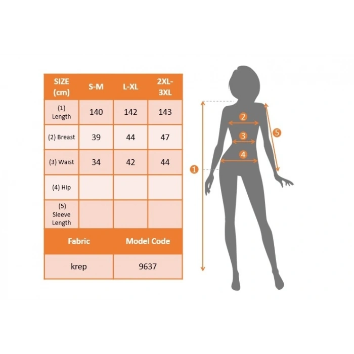 Kadın Askılı Kruvaze Yaka Derin Yırtmaçlı Krep Elbise