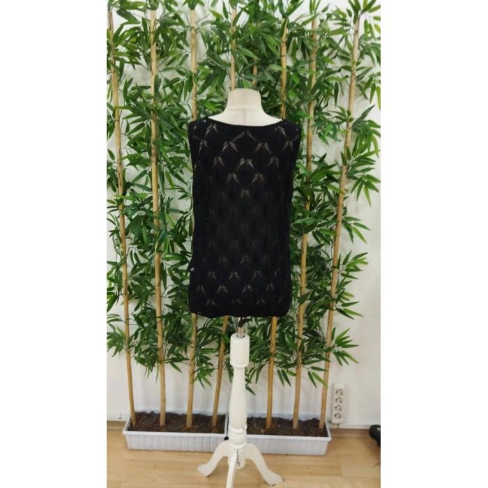 Kadın Askılı Yakalı Desenli Triko Bluz