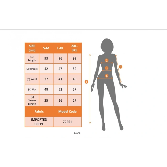 Kadın Kısa Kollu Geometrik Yaka Ithal Krep Elbise