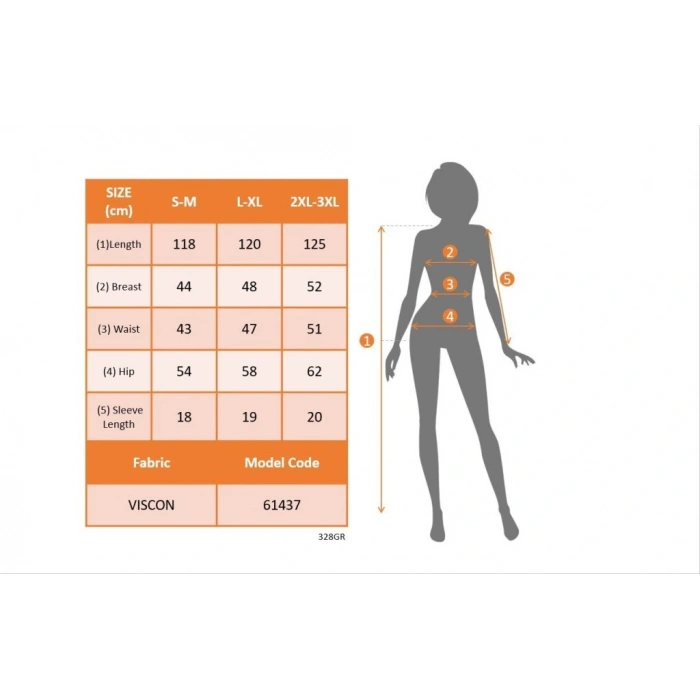 Kadın Kısa Kollu V Yakalı Maksi Boy Viskon Elbise