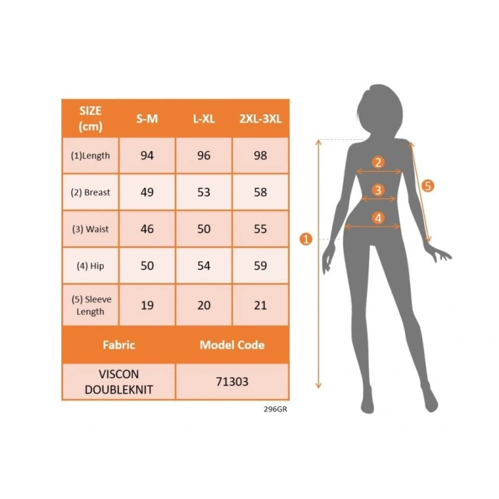 Kadın Kısa Kollu V Yakalı Yanlardan Yırtmaç Ve Düğmeli Viskon Iki Iplik Elbise