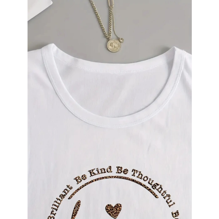 Kadın Uzun Kollu Bisiklet Yakabe Youdesenli Viskon Bluz