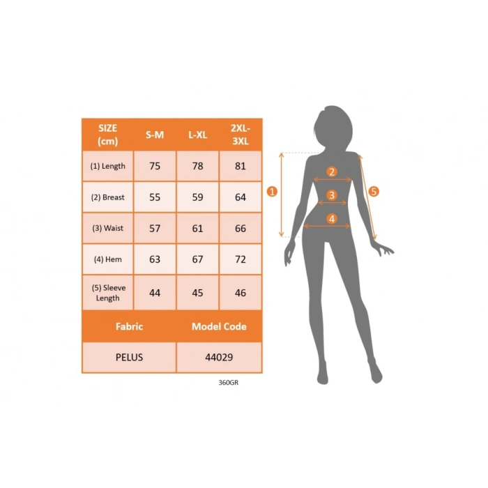 Kadın Uzun Kollu Yuvarlak Yakalı Cepli Peluş Bluz