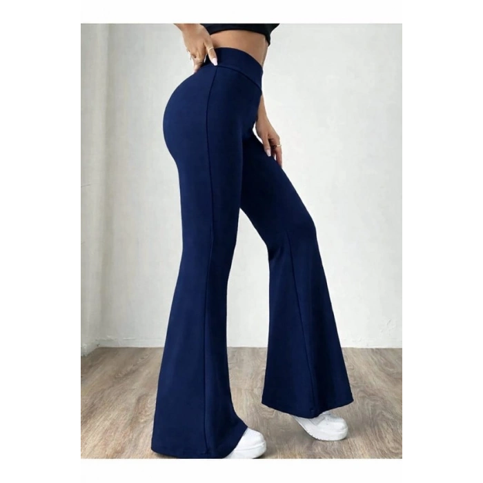 Kadın Yüksek Bel Ispanyol Paça Tayt