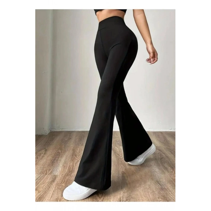 Kadın Yüksek Bel Ispanyol Paça Tayt