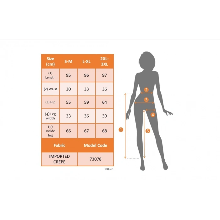 Kadın Yüksek Bel Yandan Cepli Düğme Detaylı Geniş Kesim Ithal Krep Pantolon