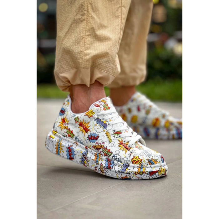 KB-X500  Kuback  Beyaz Boom  Bağcıklı  Günlük Erkek  Ayakkabı