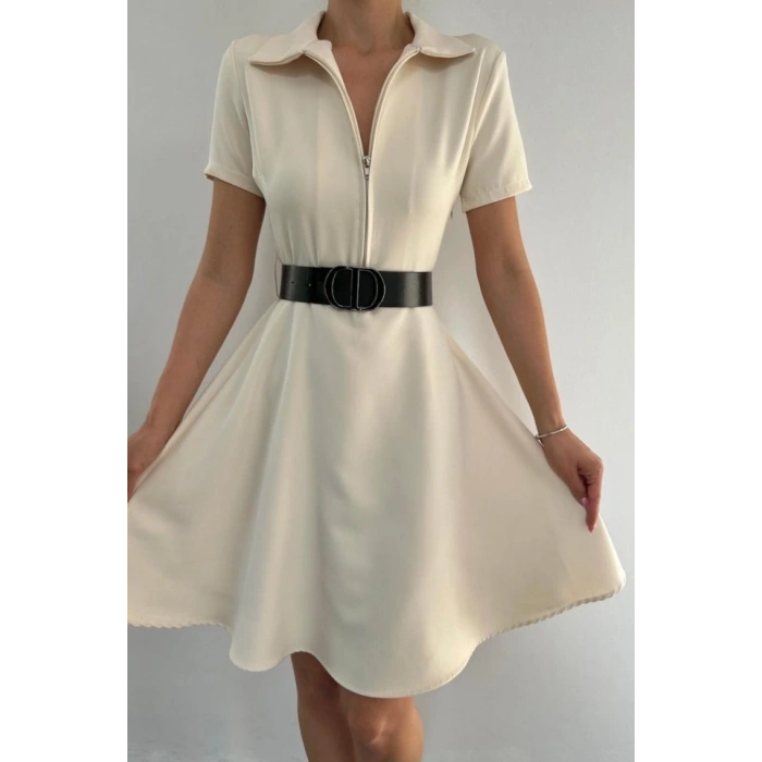 Kemik Kemerli Spor Elbise