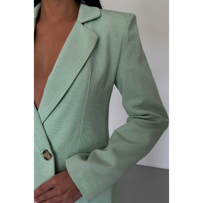 KETEN CEKET - PANTOLON TAKIM - Mint