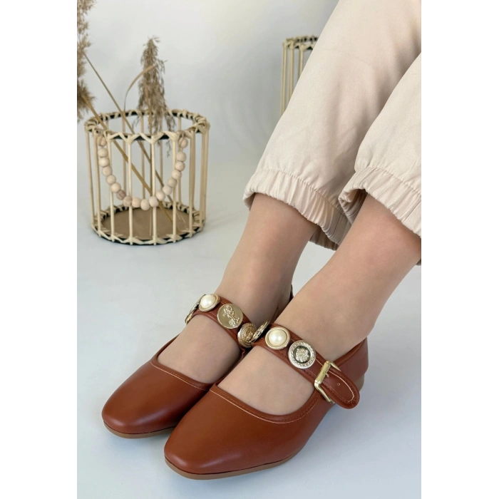 Koope Taba Cilt Babet Ayakkabı