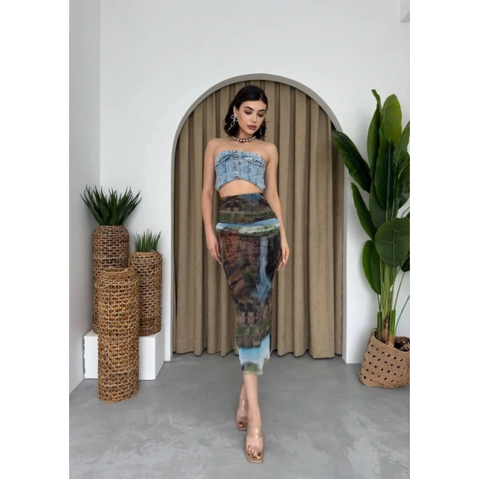 Lara Transparan Midi Etek