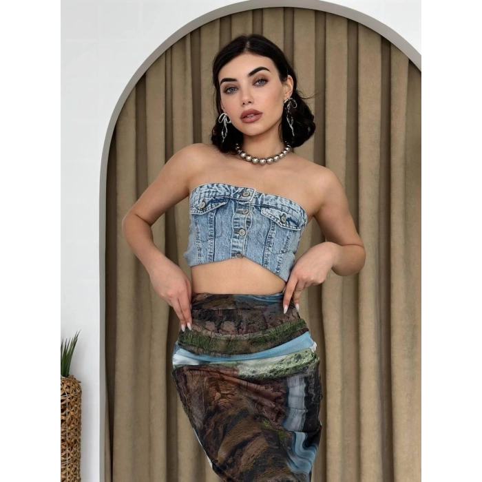 Lara Transparan Midi Etek