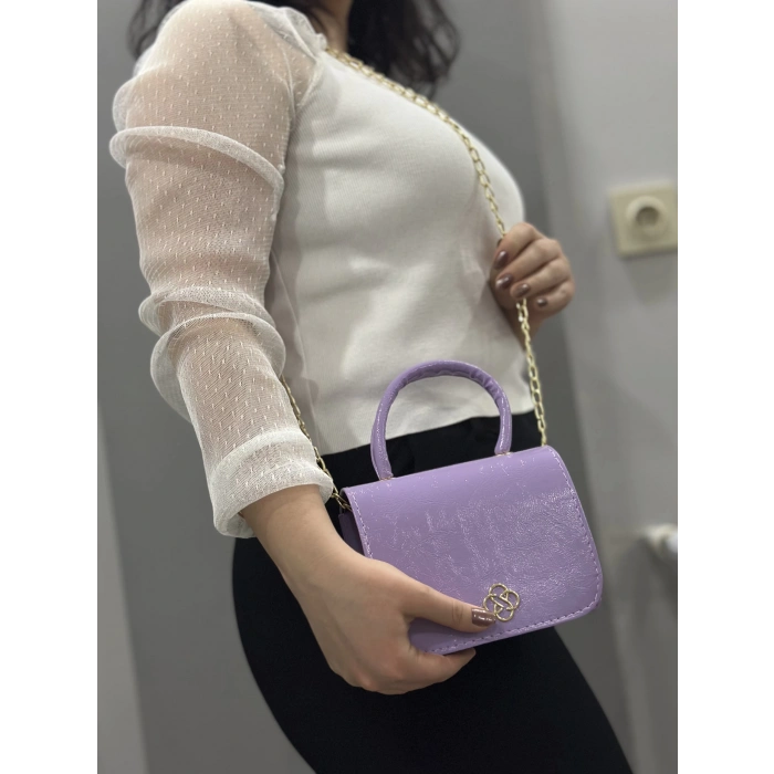 Lila cilt krash çanta