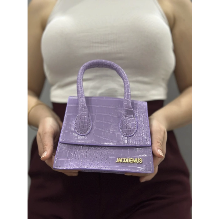 luxe lila cilt çanta