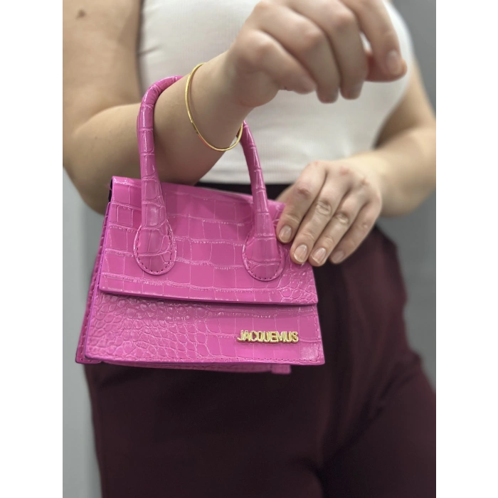 Luxe pembe cilt çanta