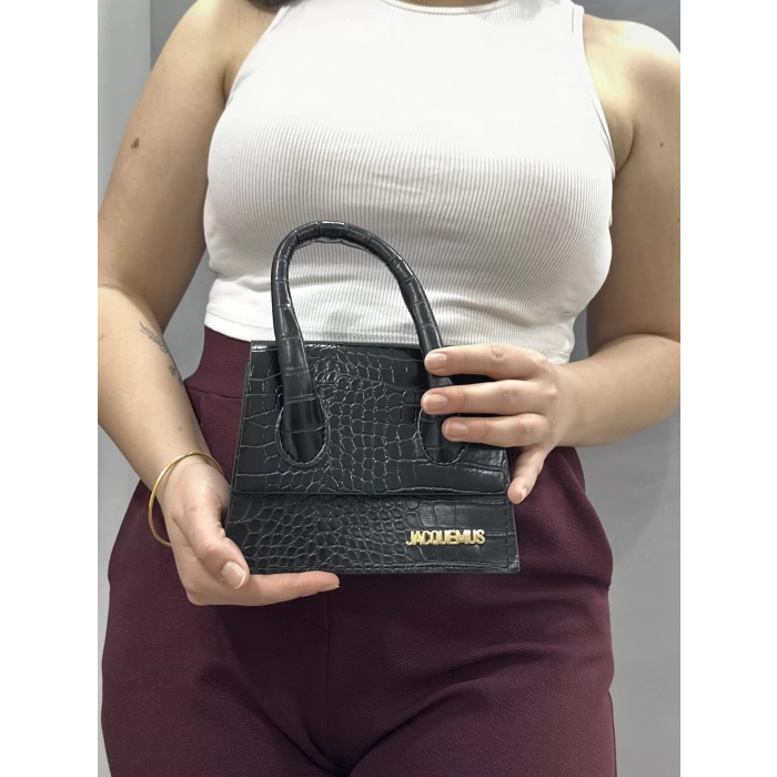 luxe siyah cilt çanta