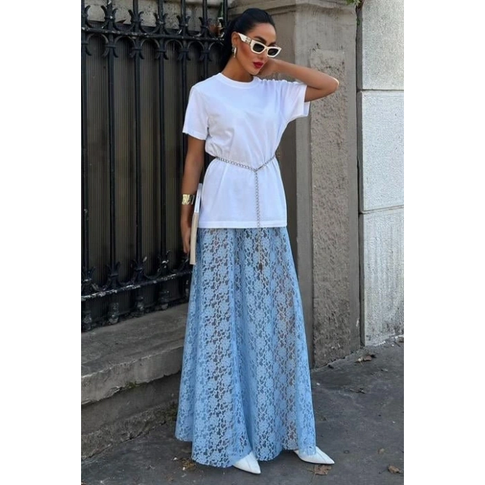 Maxi Dantel Etek 4047