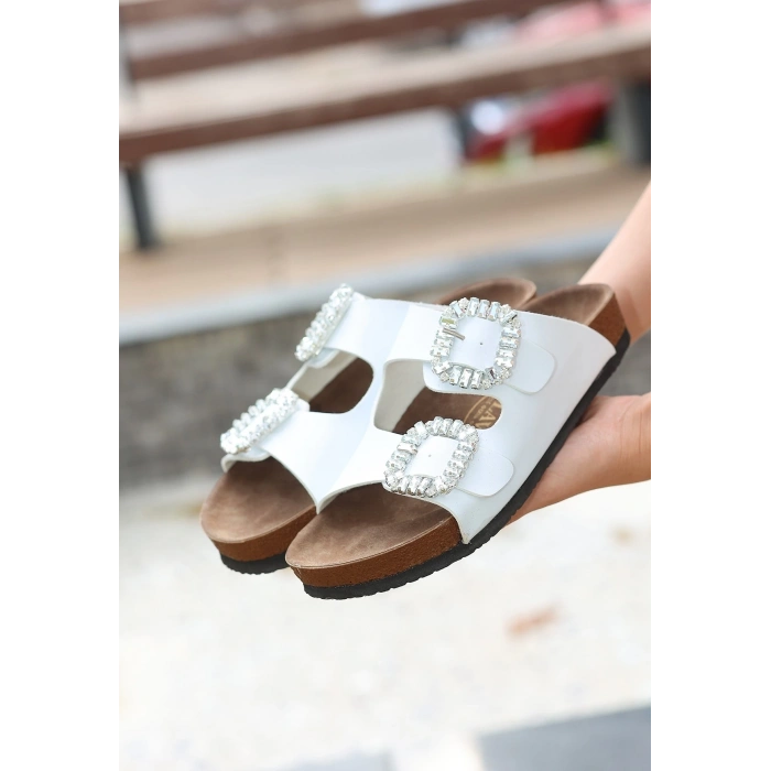 Nool Beyaz Cilt Terlik